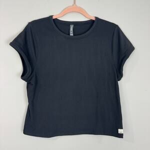 Vuori Women's Black Halo Baby Tee XXL